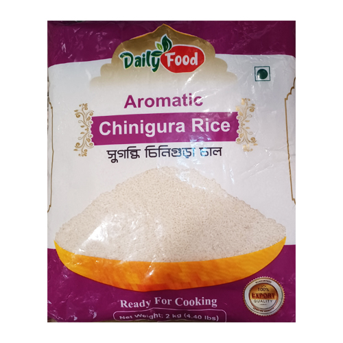 Daily Food Aromatic Chinigura Rice- Shugondi Cinigura cal- Aromatischer Chinigura-Reis